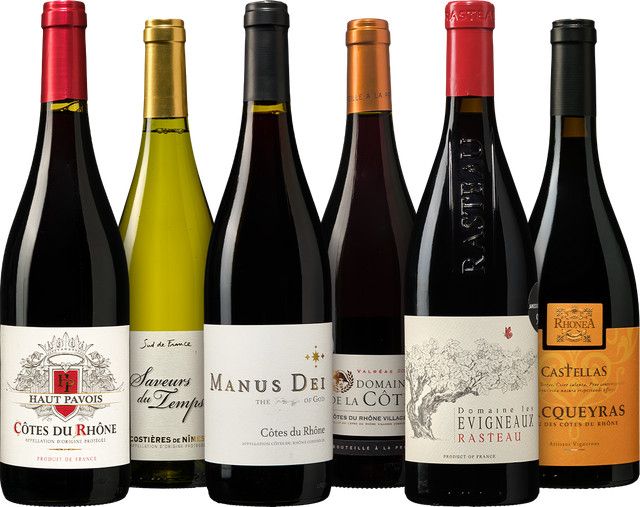 Die Weinbörse Rotweinpaket Rhône, Frankreich, 6 x 0,75 l - Bild 1