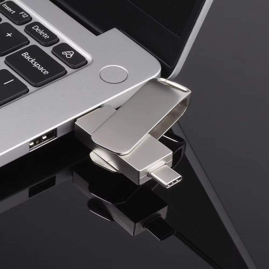 JASTER USB 3.0 Type-C Flash-Laufwerk aus Metall in Silber - Bild 3