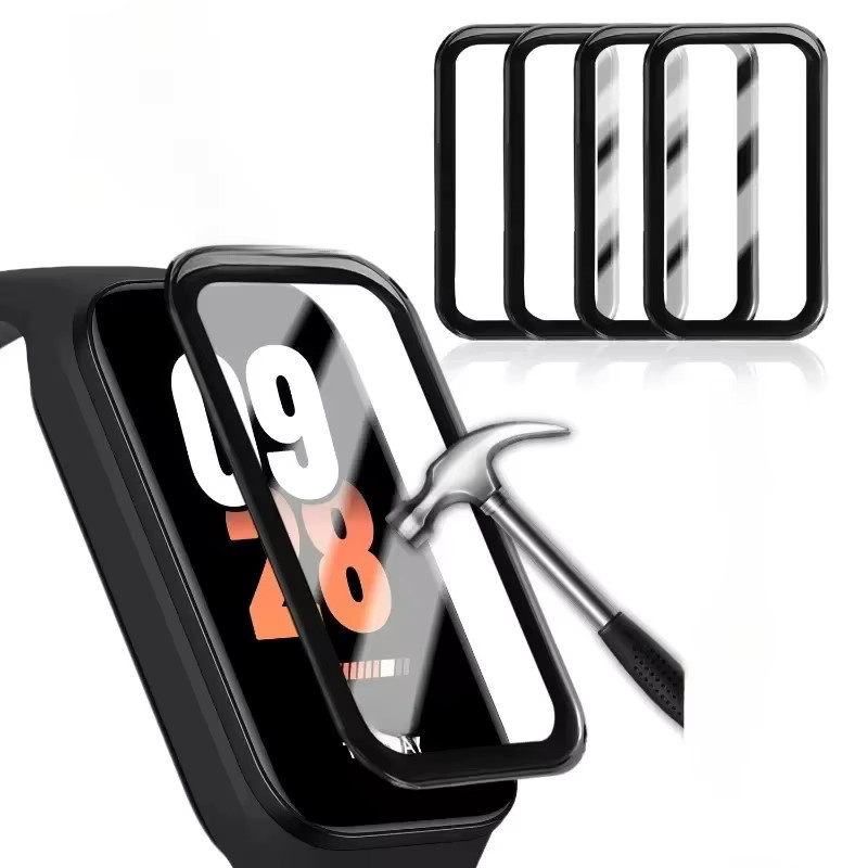 Xiaomi Gebogene Schutzfolie für Mi Band 8 und Mi Band 9, transparent, kratzfest mit vollständiger Abdeckung - Bild 7