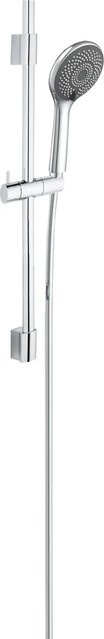 Wenko Brauseset Watersaving in Chrom und Silber aus Edelstahl mit Handbrause und Wandstange - Bild 1