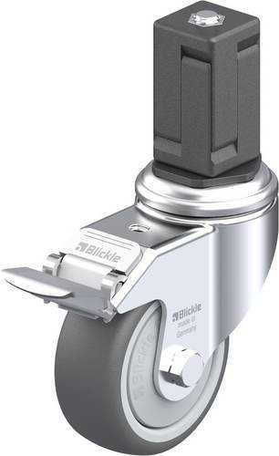 Blickle LKRA-PATH 80KF-11-FI-EV17 Lenkrolle mit Feststeller in Grau, Rad-Durchmesser: 80 mm, Tragfähigkeit: 120 kg - Bild 1