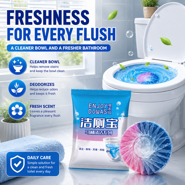 ENJOY DOWA Toilettenreinigerblöcke zur Fleckenentfernung und Frische, 3/6/12 Stück einzeln verpackt - Bild 1
