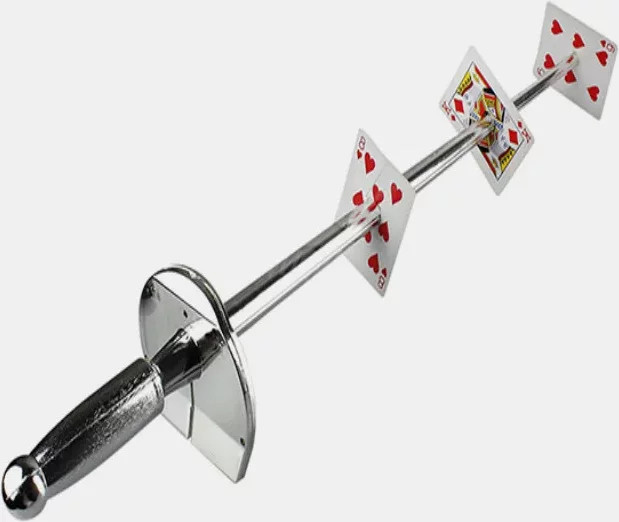ZQION Karten-Durch-Schwert-Trick, aus Kunststoff, Bunt / Mehrfarbig - Bild 1
