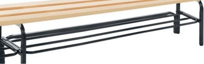 Sypro Schuhrost aus Stahl für Umkleidebank und Feuchtraum, Farbe: Anthrazit RAL 7016, Breite: 200 cm - Bild 1