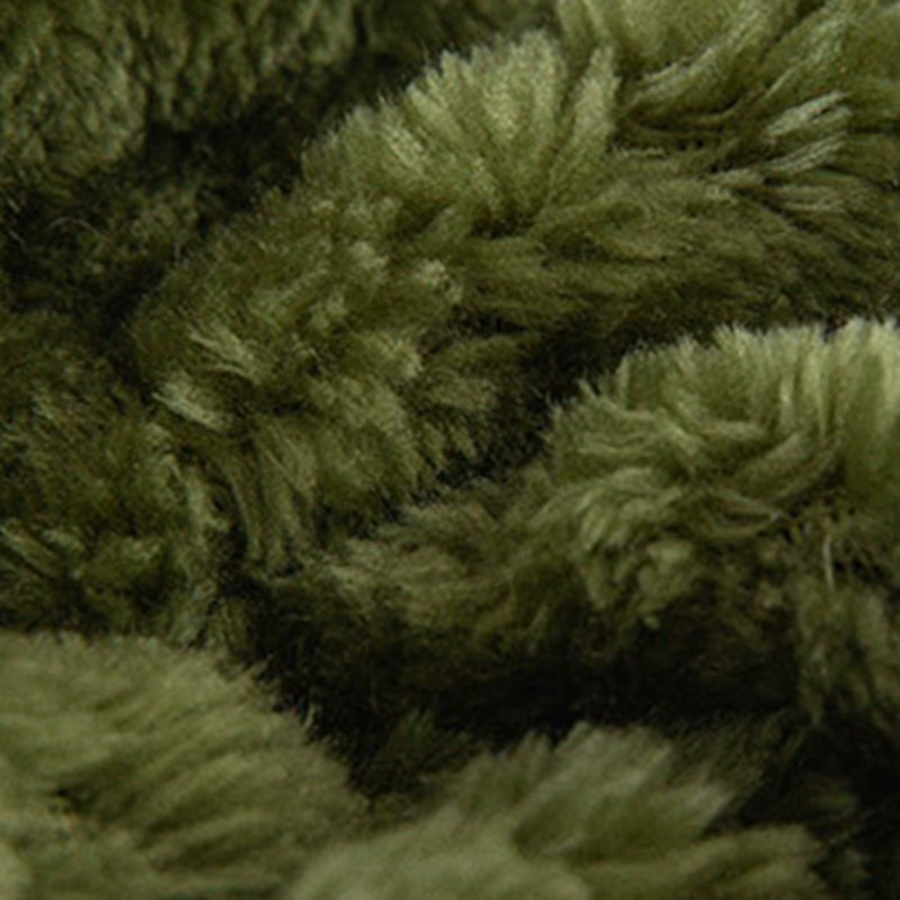 Weiche und bequeme Fleece-Nickerchen-Decke für Sommer und Camping, Grün, B/H: 70 x 100 cm - Bild 2