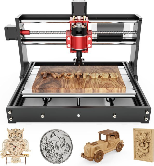 TWOTREES TTC3018 PRO CNC-Graviermaschine mit ER11 für Acrylgravur und -schneiden, dreiachsige DIY-Holzbearbeitungsgravur - Bild 1