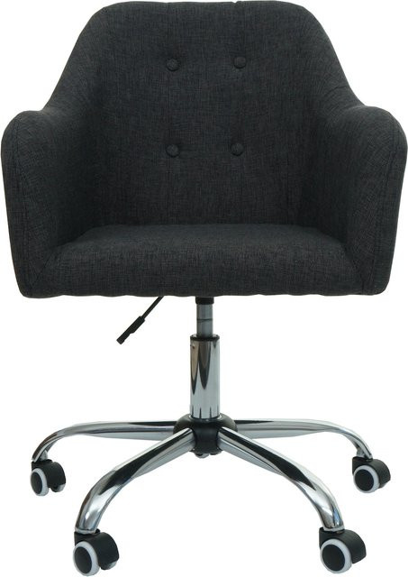 MCW Bürostuhl L92 Drehstuhl mit Armlehnen in Dunkelgrau Stoff/Textil B/T/H: 62 x 62 x 120 cm - Bild 1