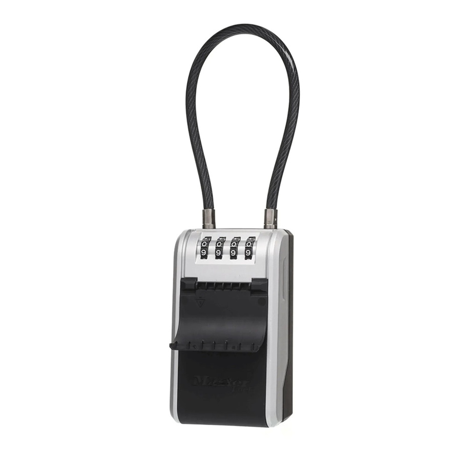 Master Lock Schlüsseltresor 5482EURD mit Kabelhalterung in Schwarz-Silbergrau - Bild 2