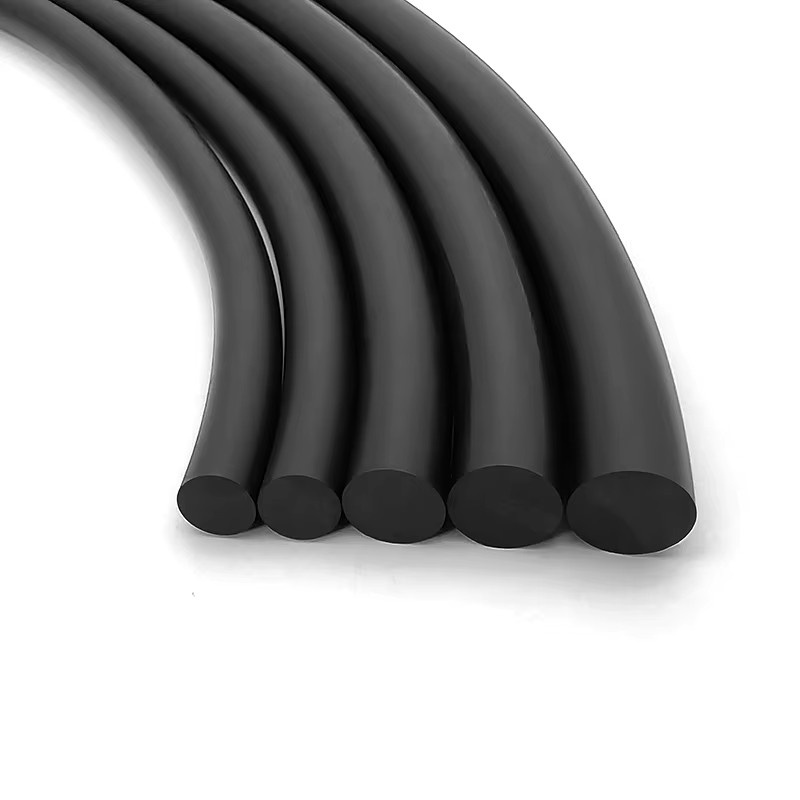 JIAYI NBR Dichtungsstreifen rund, schwarzer Nitrilkautschuk, ölbeständig und hitzebeständig, Durchmesser: 0,8 mm bis 10 mm - Bild 2