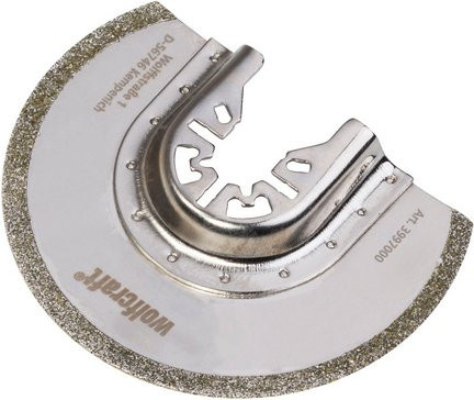 Wolfcraft Segmentsägeblatt PRO aus Metall und Diamant für Stein, Durchmesser: 85 mm, silberfarben - Bild 1