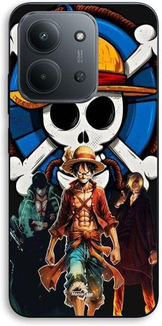 Maniacase Handyhülle für Xiaomi Redmi 15C 5G mit One Piece Luffy Manga Anime Design in Schwarz und Multicolour - Bild 1