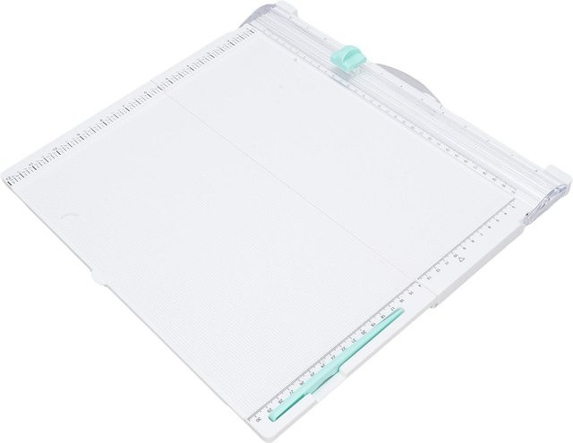 Multifunktionaler Bastelpapierschneider und Falzer von Painter in Weiß mit Rotationsmesser für Karten und Umschläge - Bild 1