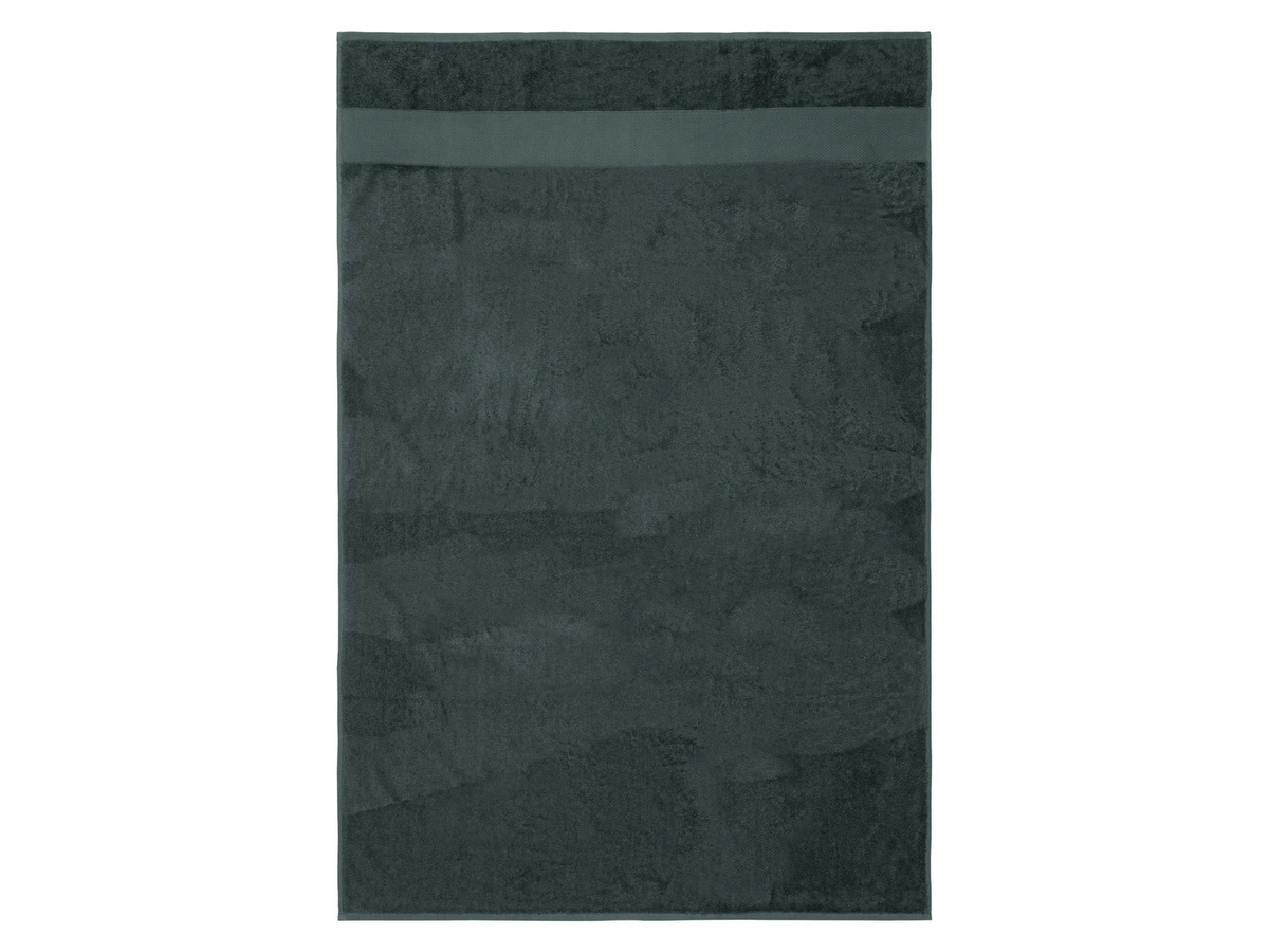 LIVARNO Badetuch aus Baumwolle und Viskose in Blau, Breite: 100 cm, Länge: 150 cm - Bild 2