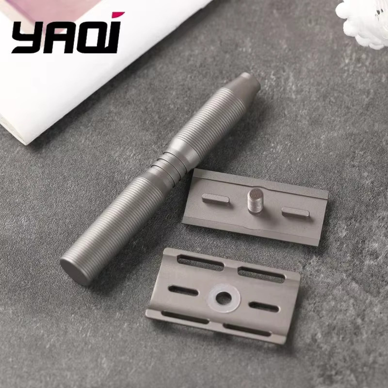 YAQI Ghost Titanium Sicherheitsrasierer, 0,70 mm Klingenspalt, Unisex - Bild 4
