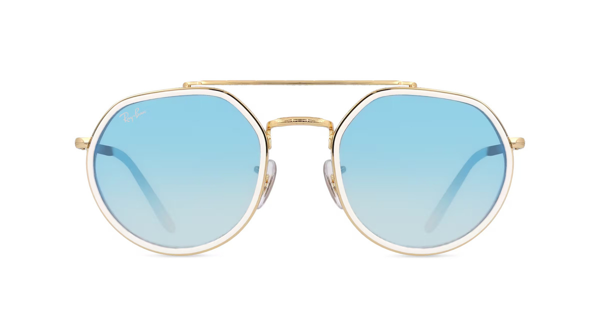 Ray-Ban RB3765 Sonnenbrille Vollrand, Quadratisch, Metall, Unisex, Gold - Bild 1