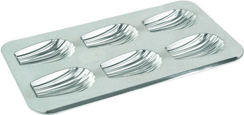 Gobel Muffin-Tray Backblech für Madeleines in Silber und Weiß - Bild 1