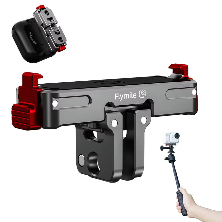 Insta360 Quick-Release Metall Basis aus Aluminiumlegierung als magnetischer Adapter für Insta360 Go Ultra - Bild 3