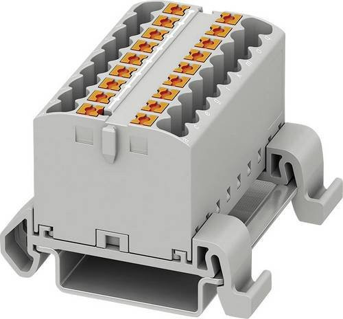 Phoenix Contact Verteilerblock 3273176 Grau mit Zugfeder, 8 Stück - Bild 1