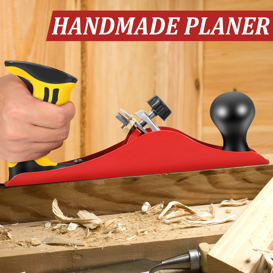 Hands DIY Holz Handhobel Set in Rot für Holzbearbeitung und Modellbau - Bild 4