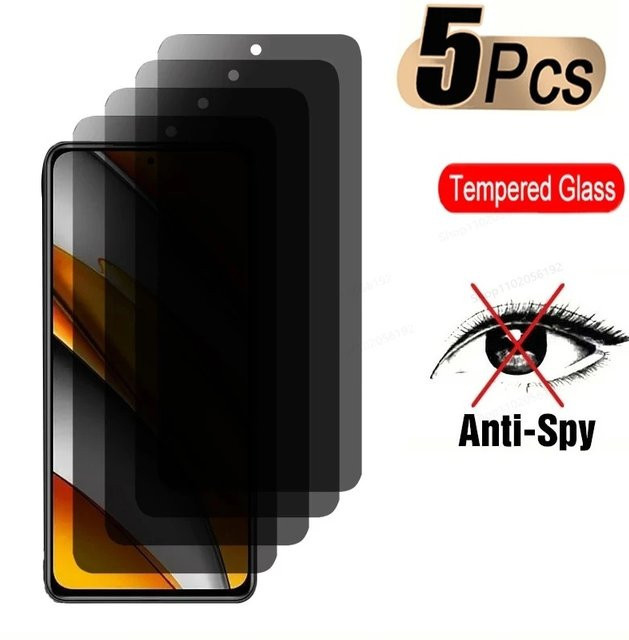5er-Pack Privatsphäre Displayschutz aus gehärtetem Glas für Samsung Galaxy F14 M13 M34 A05S A05 M32 A22 M22 M21 4G 5G - Bild 1