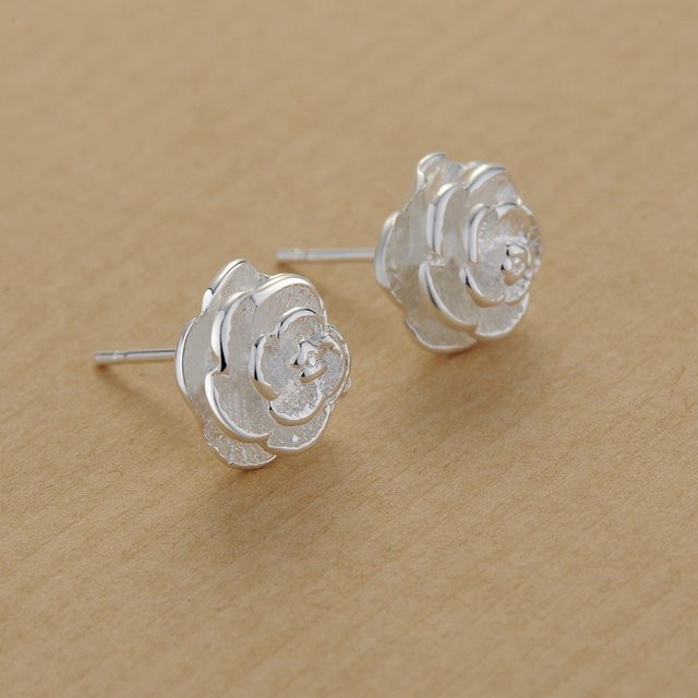 YDSMOSO Ohrringe, 925 Silber, Rosenblumen, Damen - Bild 1