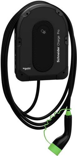 Schneider Electric Wallbox Typ 2 mit 22kW, App-Steuerung, RFID, NFC und WiFi in Schwarz - Bild 1