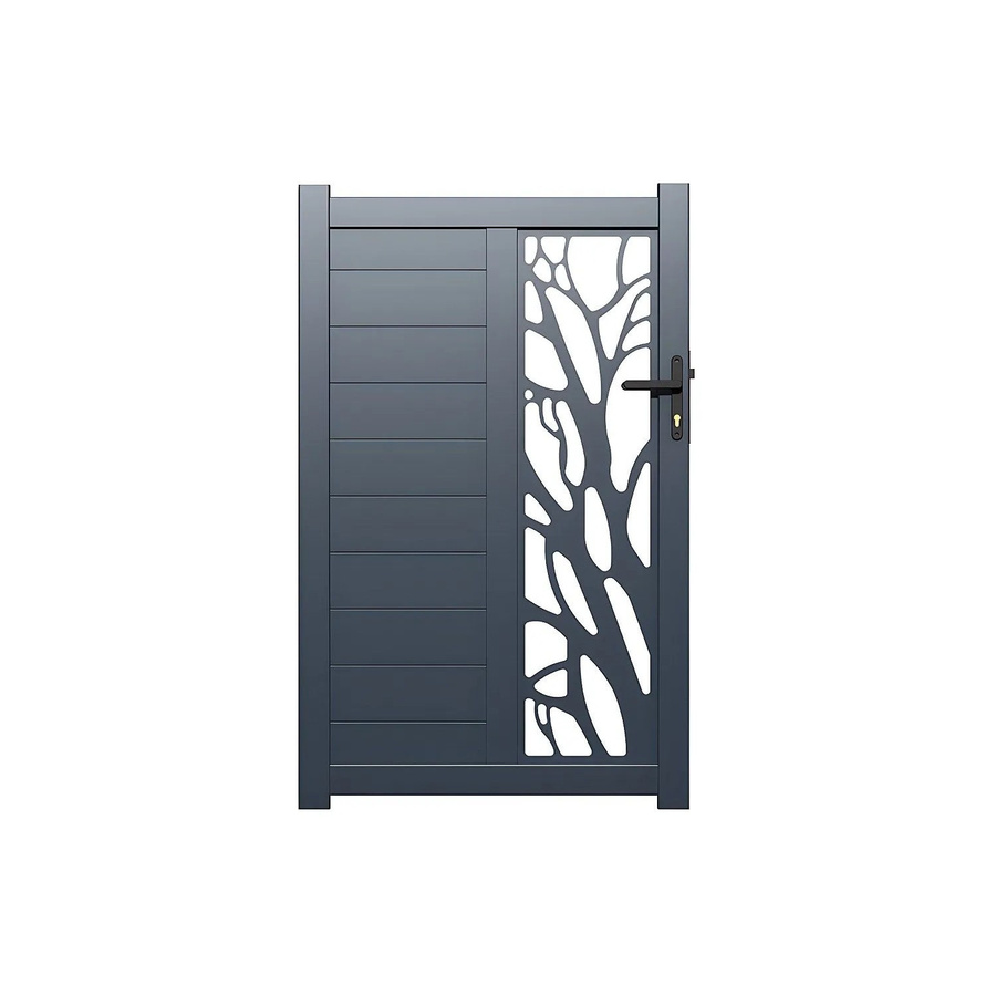 Labrit Eingangstor Aluminium Anthrazitgrau Breite: 100 cm - Bild 2