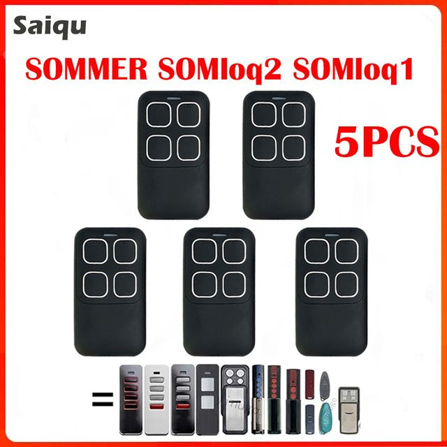 Sommer Garagentor Fernbedienung Set 5 Stück 868MHz Vibe Slider Somloq2 Handsender - Bild 1