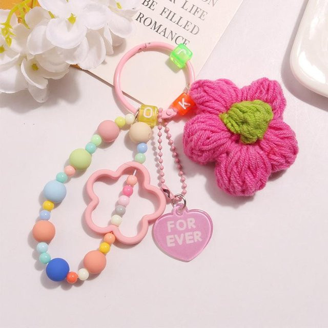 NATAWA Armband Perlen, Wolle, pink, Damen - Bild 1