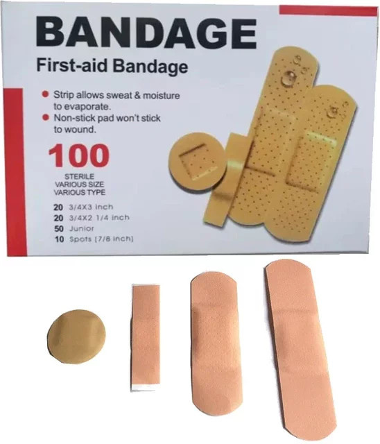 vvocci Wundpflaster, wasserdicht, antibakteriell, 100 Stück, Unisex - Bild 1