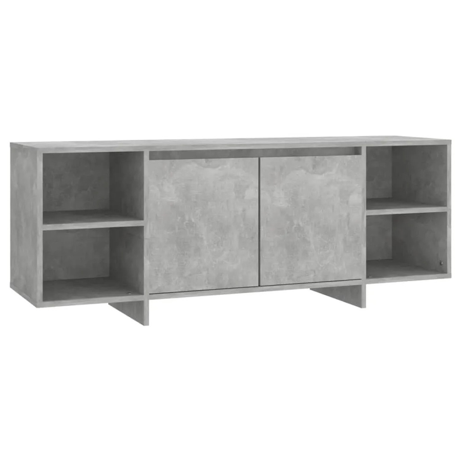 vidaXL TV-Schrank aus Holzwerkstoff in Betongrau, B/T/H: 130 x 35 x 50 cm - Bild 2