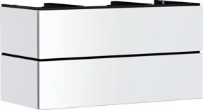 Hansgrohe Waschtischunterschrank Xilesa E mit 2 Schubladen und PushOpen in Mattweiß, B: 118,0 cm, T: 55,0 cm - Bild 1