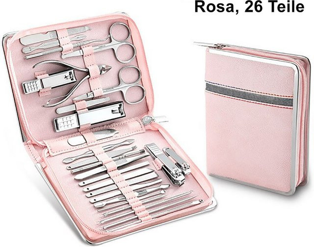 TPFBeauty Maniküre- & Pediküre-Set, 26-teilig, Rosa, Unisex - Bild 1