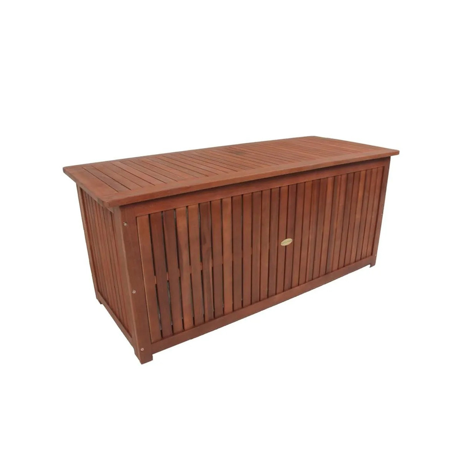 DELUKE Auflagenbox JOANA Gartenbox aus geöltem Akazienholz in Natur Braun, B/T/H: 133 x 58 x 55 cm - Bild 2