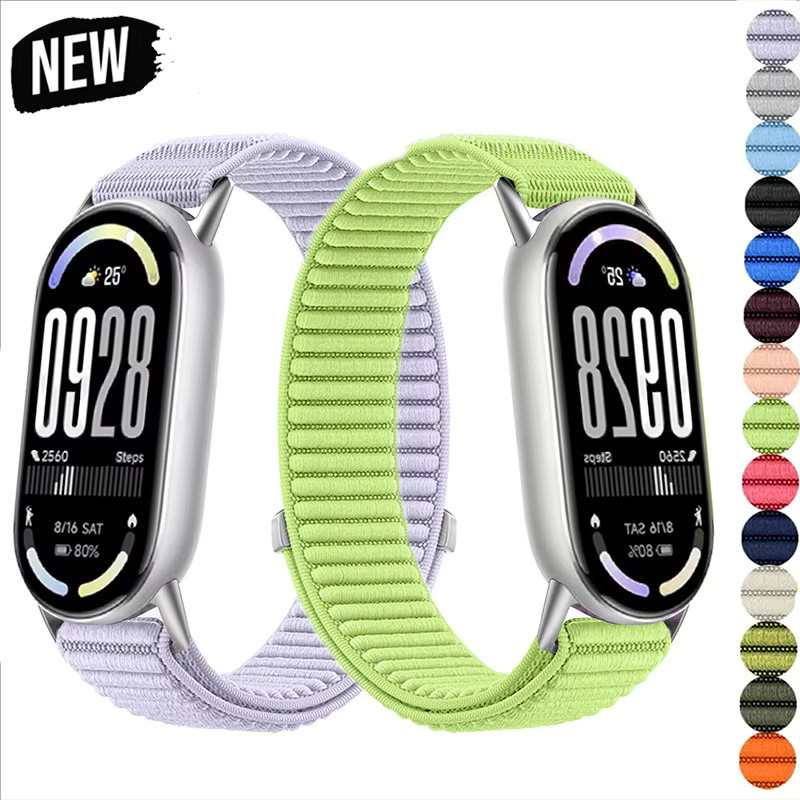 OAKCHARM Uhrenarmband Nylon, Xiaomi Mi Band 10 9 8 - Bild 4