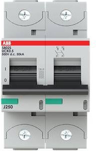 ABB S802S-UCK0.5 Leitungsschutzschalter 0,5A 500V Grau - Bild 1