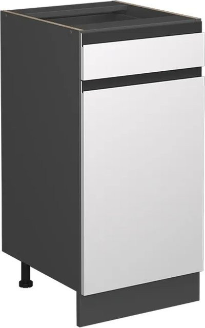 Vicco Küchenunterschrank R-Line J-Shape in Anthrazit und Weiß, Breite: 40 cm - Bild 2