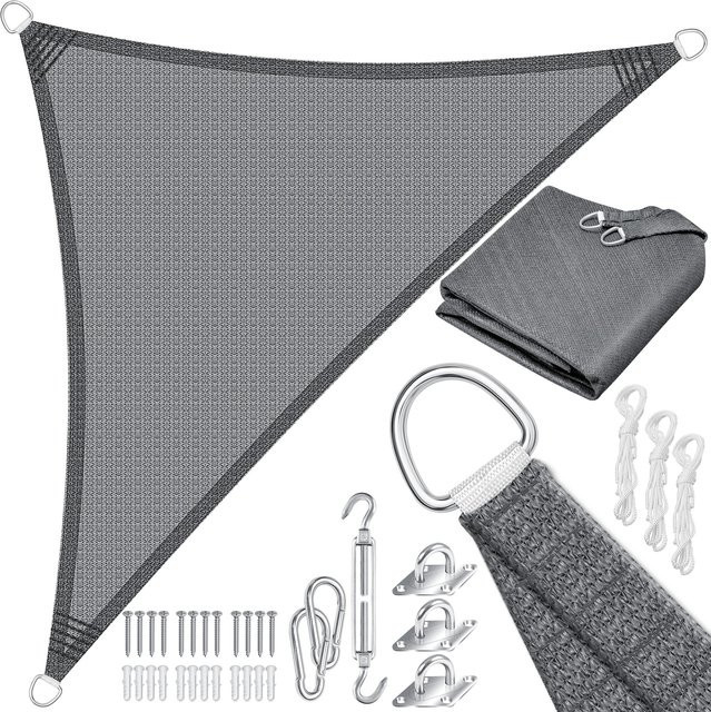KESSER Sonnensegel als Sonnenschutz und Windschutz aus wasserabweisendem HDPE-Gewebe für Garten, Balkon und Terrasse - Bild 1