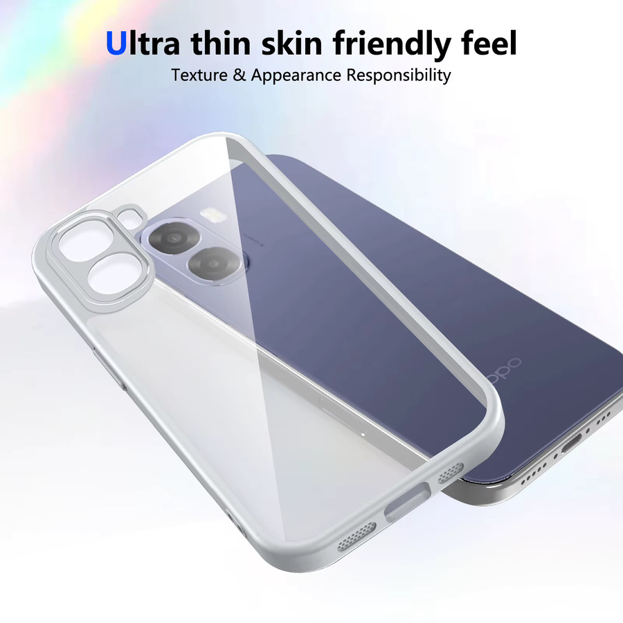 Oppo A6X Hülle Air Cushion Silikon Bumper Case in Transparent Matte für CPH2819 CPH2823 4G 5G - Bild 2