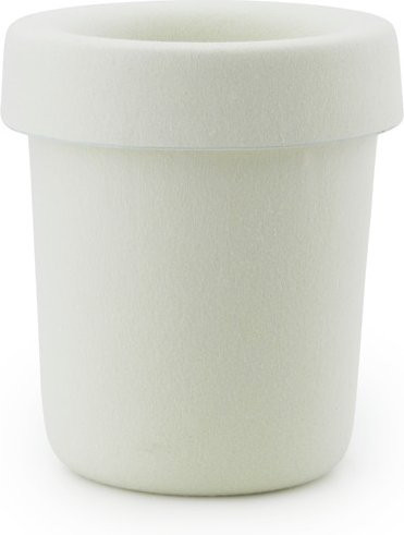Normann Copenhagen Hide Office Papierkorb mit Deckel aus Filz in Beige oder Weiß - Bild 1