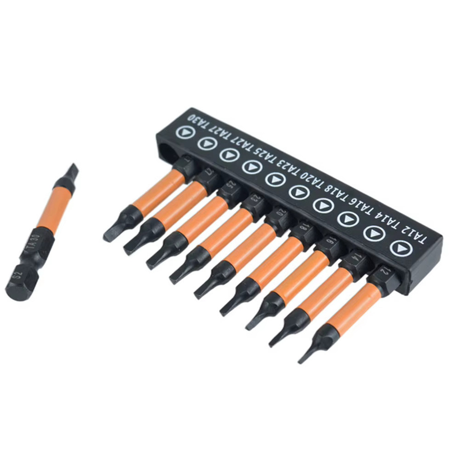 Alloet 10-teiliges Dreieck-Schraubendreher-Set aus S2-Legierungsstahl mit Magnetkopf, Bits TA12 bis TA30 - Bild 4