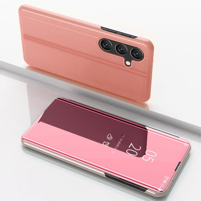 Glänzende Candy-Spiegelhülle mit 360 Grad Ständer für Samsung Galaxy S26 S25 S24 S23 S22 Plus Ultra FE in Pink - Bild 1