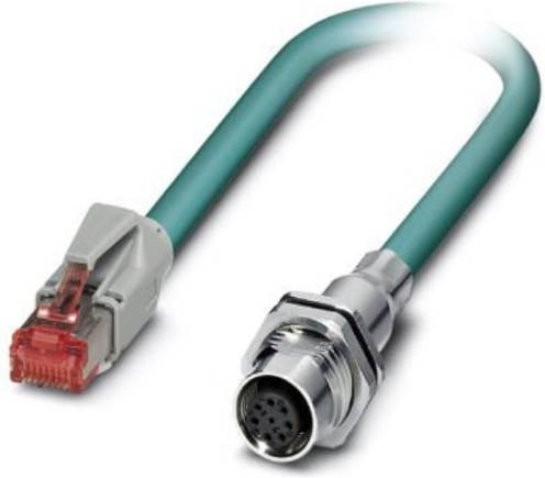 Phoenix Contact RJ45 Patchkabel CAT 5 SF/UTP Ethernet/LAN Wasserblau, Länge: 0,50 m - Bild 1