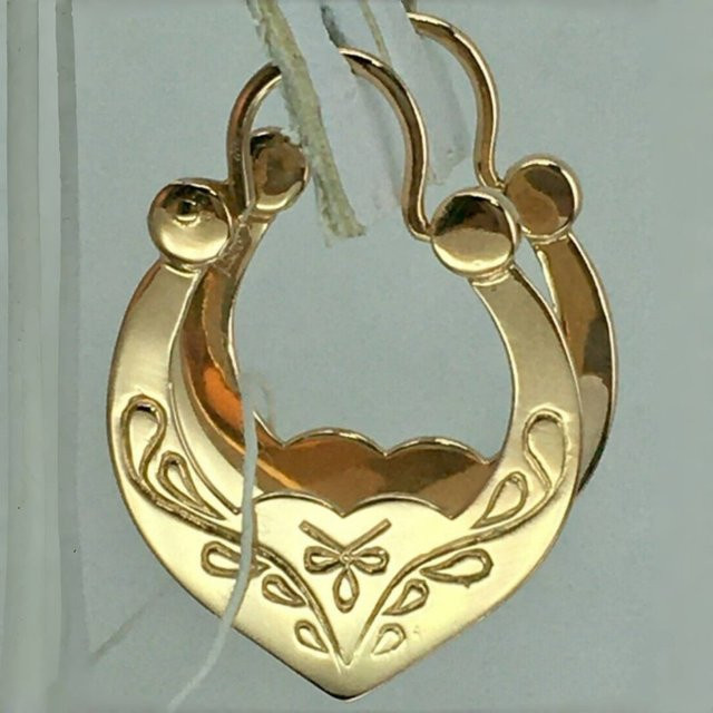 Ohrringe Herz, Gold, Damen - Bild 1