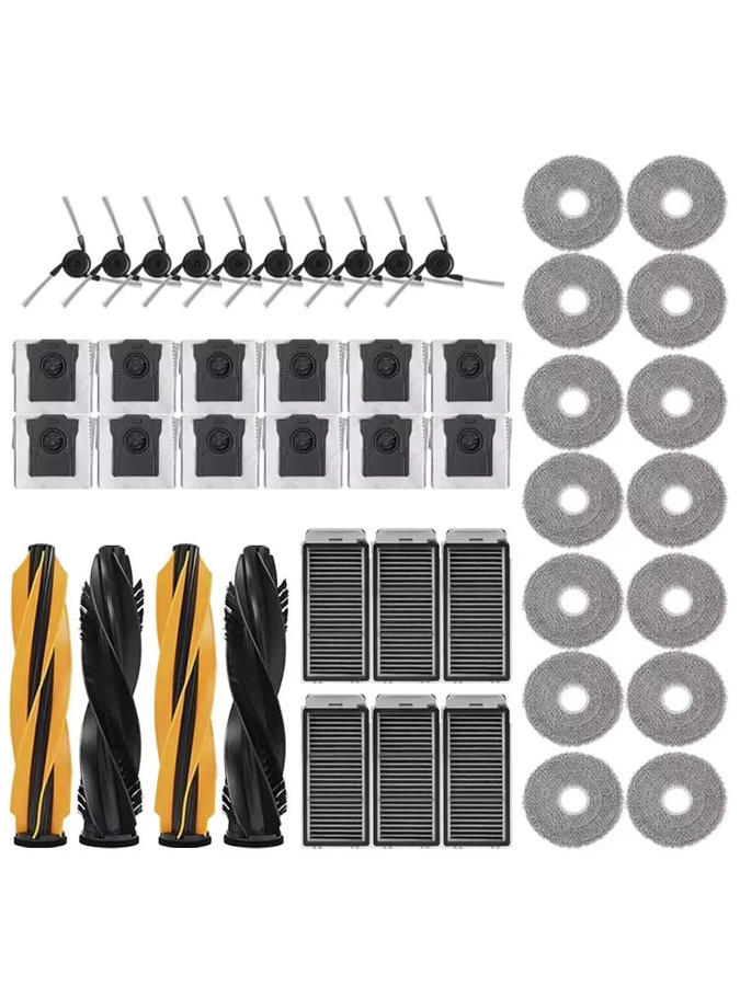 Dreame Ersatzteil-Kit mit Hauptseitenbürste, Filter, Wischtuch und Staubbeutel in Multicolour für X50 Ultra, L50 Pro Ultra, L40S Pro Ultra, L40S Ultra und MOVA V50 Ultra - Bild 2