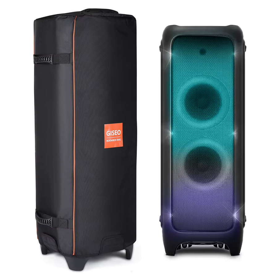 VODOOL Wasserdichte Tragetasche aus Oxford-Stoff mit Griff als faltbare Schutzhülle für JBL PartyBox 1000 in Schwarz - Bild 5