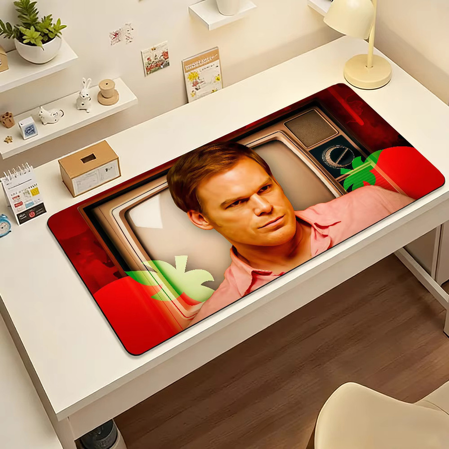 Dexter Morgan Mauspad XXL Schreibtischunterlage in Multicolour mit rutschfester Kante für PC und Laptop - Bild 6