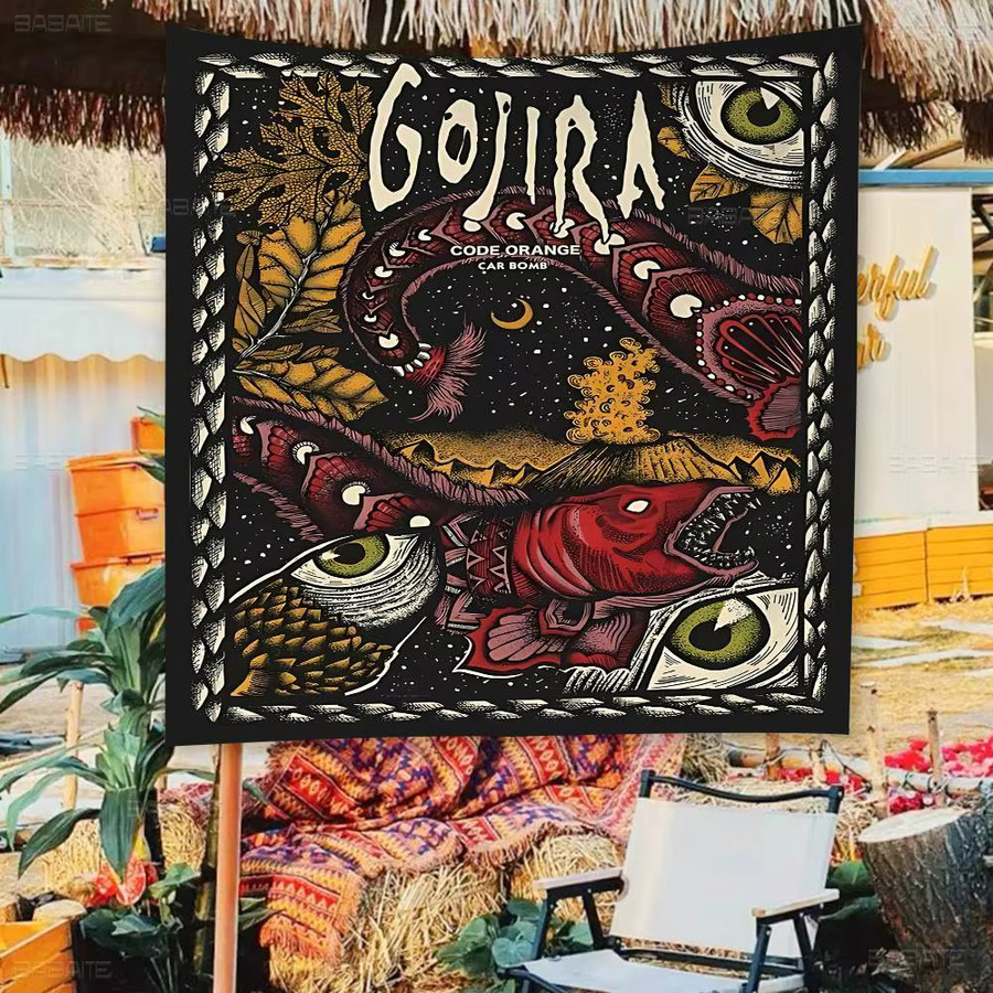 Potdemiel Werbeflagge Gojira Band als Partybanner in Mehrfarbig, Rechteckig aus Textil - Bild 2