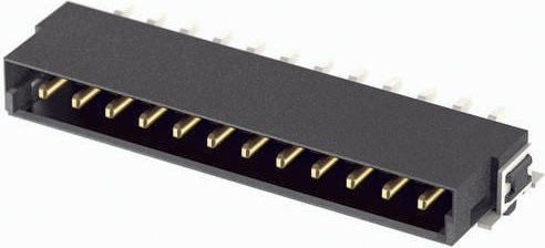 HARTING Messerleiste 15550032701000 aus Messing in Schwarz mit 400 Stück - Bild 1