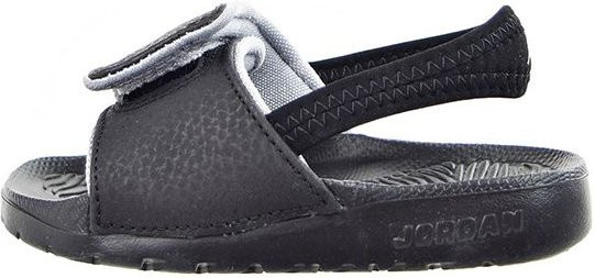 Air Jordan Hydro 6 Slide BT Babysneaker, Schwarz, Wolfsgrau - Bild 1